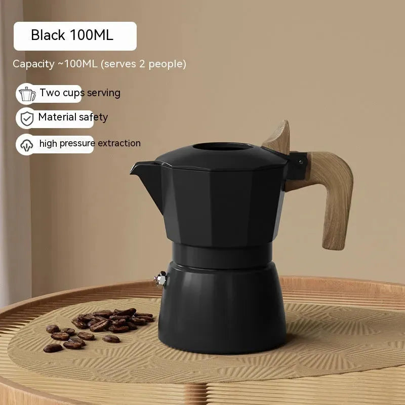 Double Valve Moka Pot Espresso Coffee Machine - Bellarte Enchanté Double Valve Moka Pot Espresso Coffee Machine